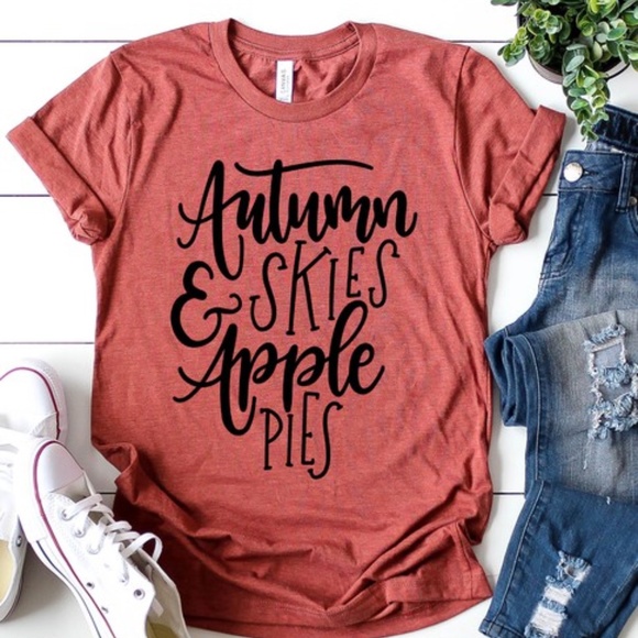 Bellanblue Tops - Autumn Skies Graphic fall tee